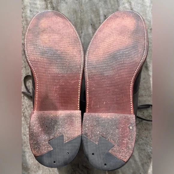 ALDEN  X Unionmade Boots Dark Brown Calfskin Lace Up Ankle 13 BD Plain Toe - Picture 8 of 10